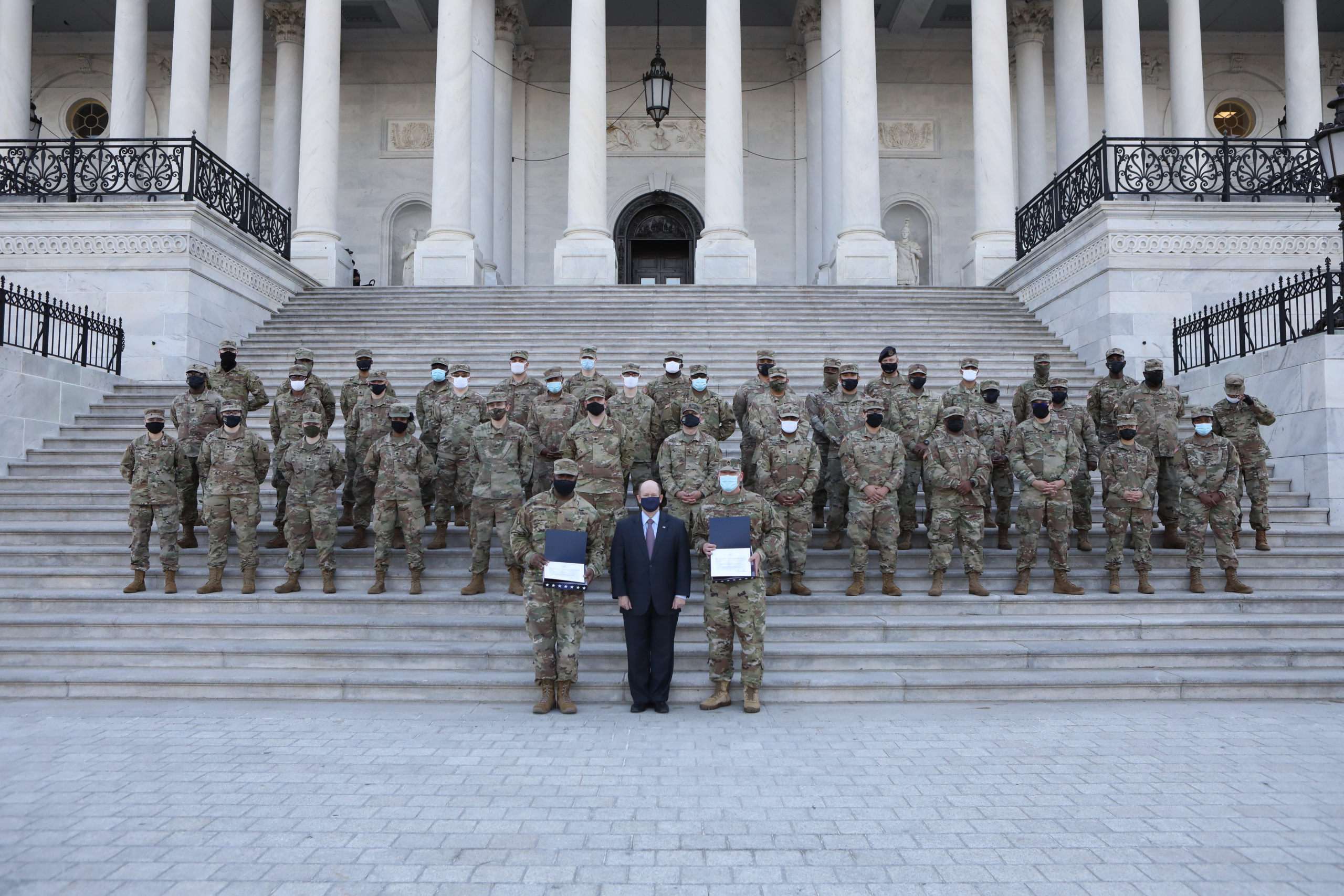 Sen. Coons thanks Delaware National Guard for service at US Capitol